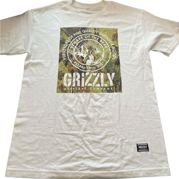 MENS GRIZZLY GRAPHIC TEE SHIRT, MEDIUM - Picture 1 of 4